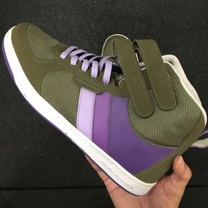 Creative Recreation Army Green & Purple High Tops